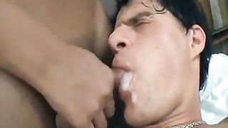 Beautiful Shemales Cum in His Mouth