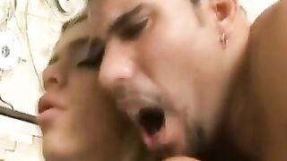 Gorgeous Shemale Receives Hot Nasty Cumshot Inside His Ass