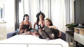 Wish You Were Here with These 3 Ladyboys Cuming Together