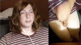 teen tranny keeps jerking after cum