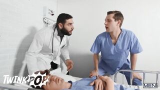 Twink - Handsome Hunk Clark Delgaty Fucks Benjamin Blue Doggystyle On The Hospital Bed