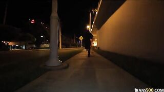 Damn hot shemale fucked hard on Halloween