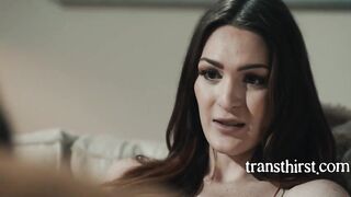 Barebacking with a super hot trans goddess