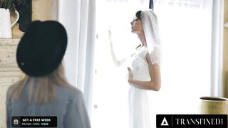 Trans - Petite Lesbian Gives Trans Runaway Bride The Best Sloppy Toppy She's Ever Had!